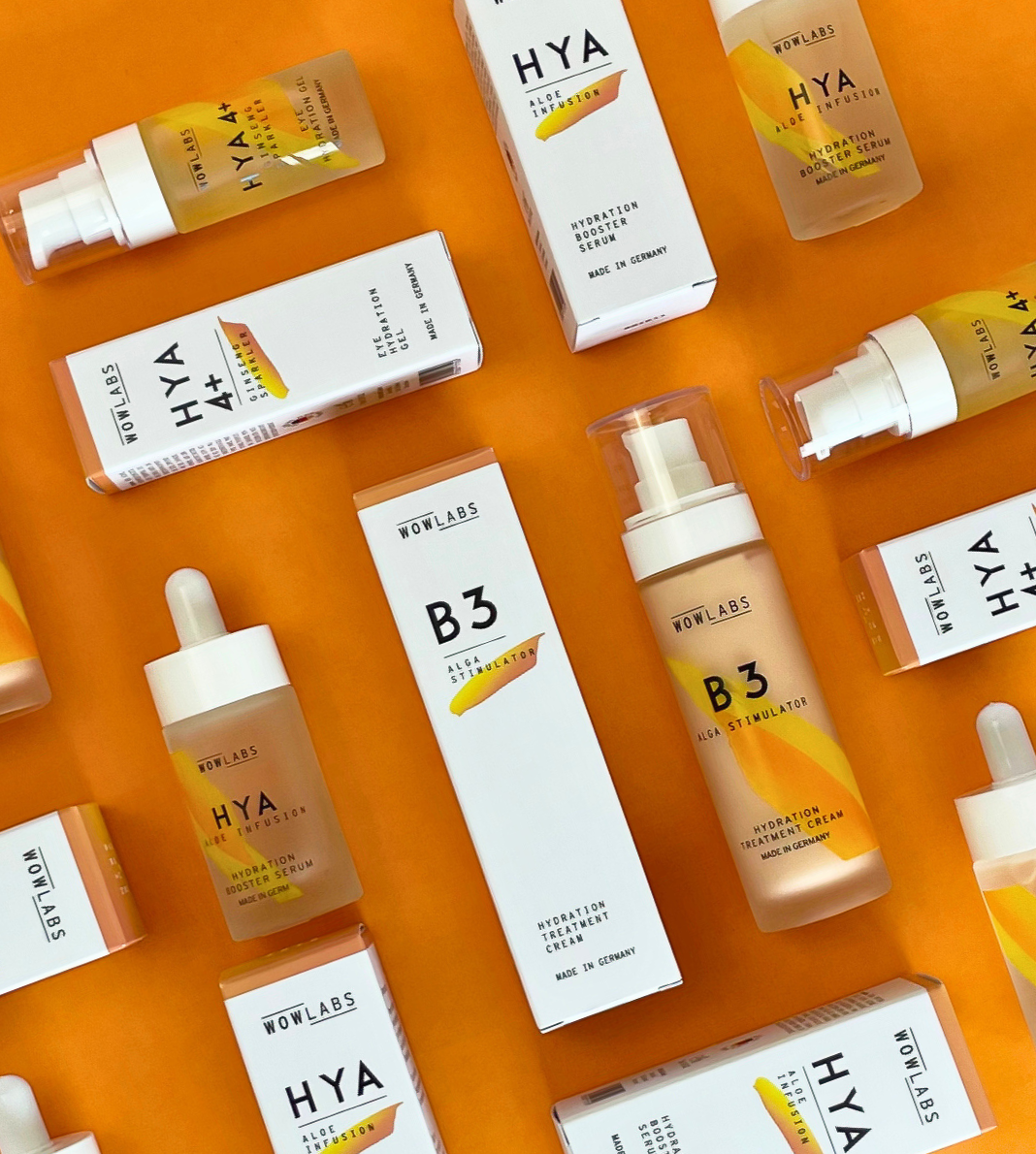 B3 Gesichtscreme, HYA Gesichtsserum und HYA 4+ Augenserum